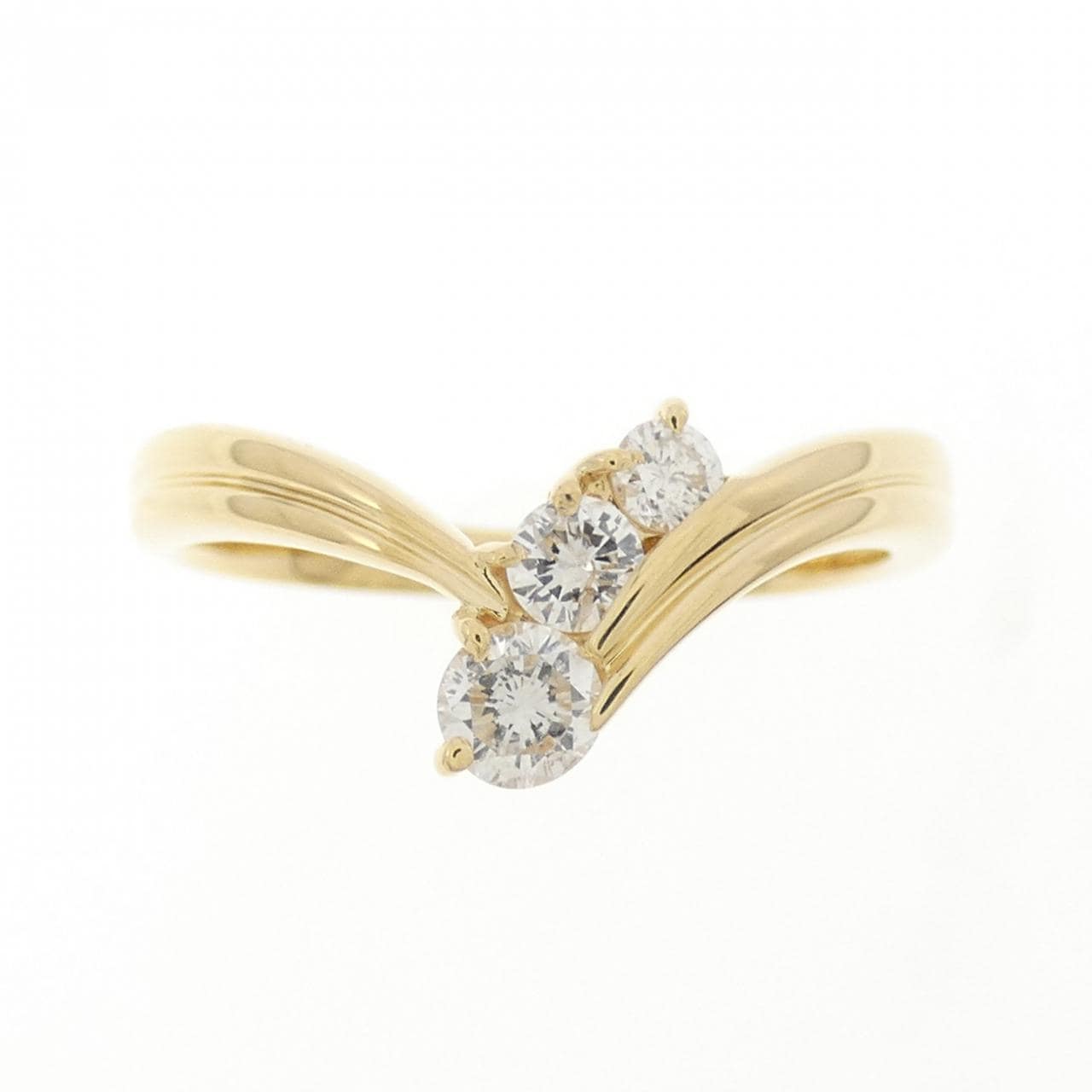 K18YG ダイヤモンド リング 0.25CT