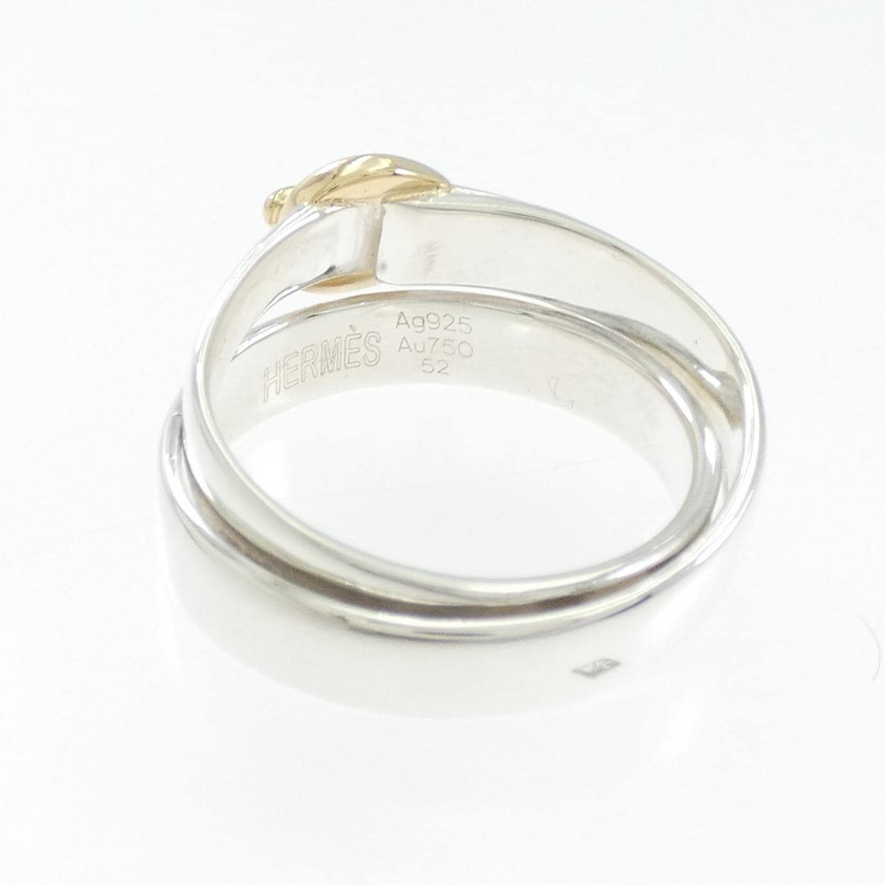 【ヴィンテージ】エルメス ドュブルトュール リング