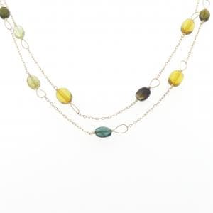 K18YG トルマリン ネックレス