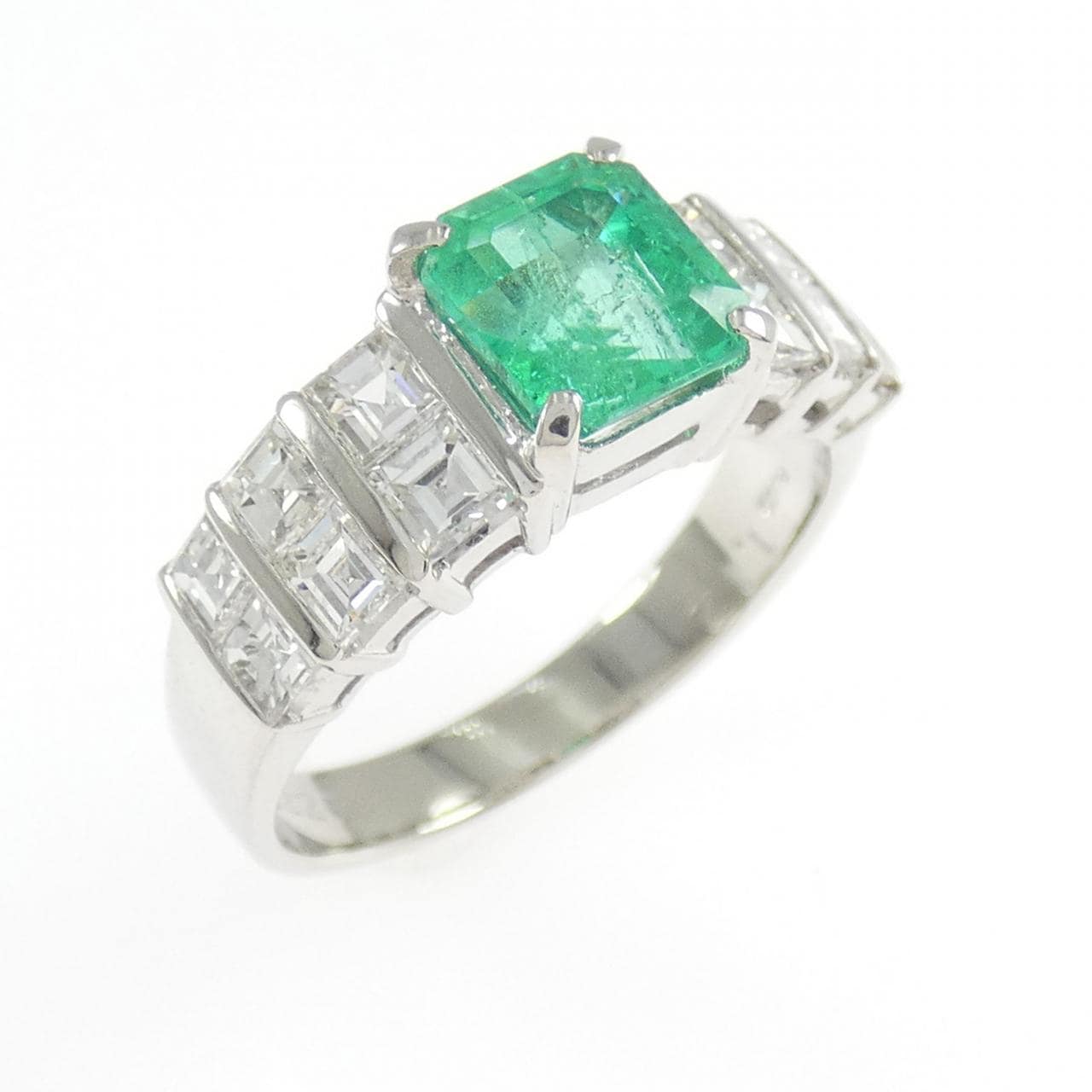 PT900 エメラルド リング 1.12CT