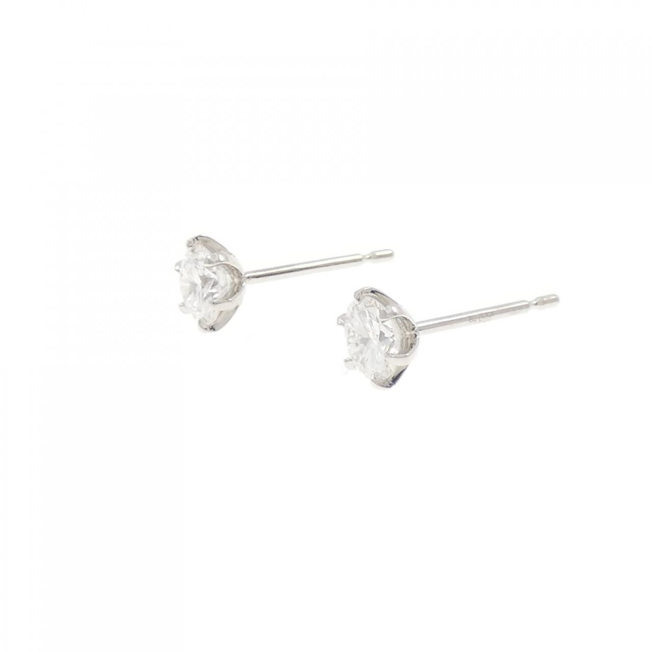 [Remake] PT/ST Diamond Earrings 0.331CT 0.339CT E SI1 VG-Good