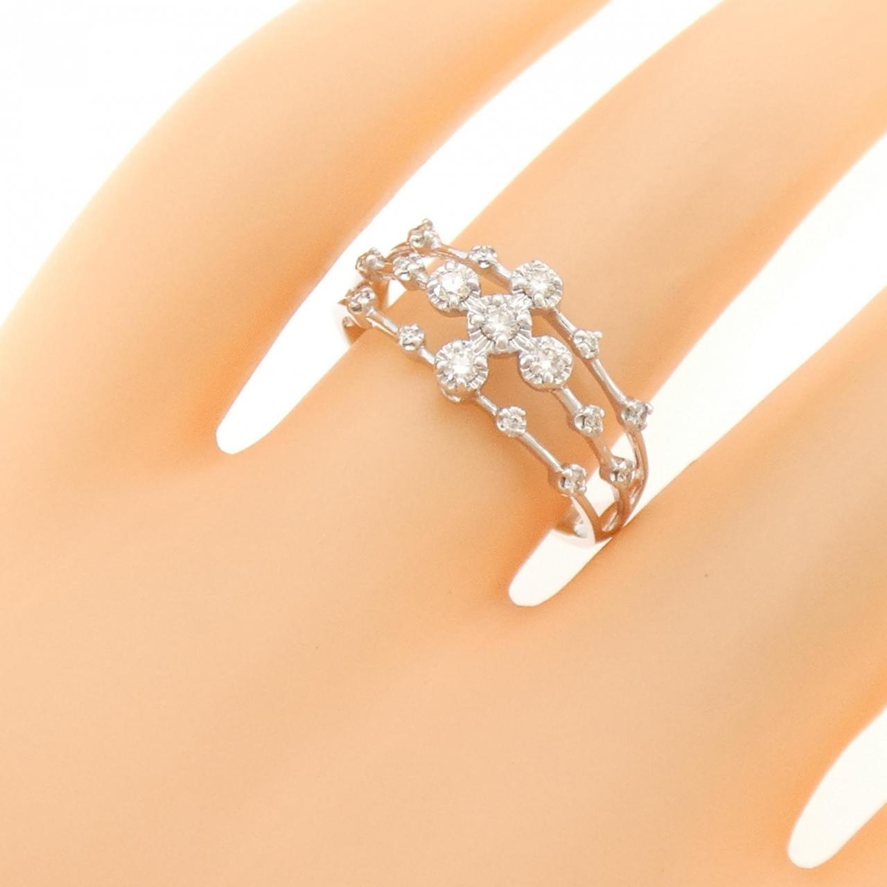 K18WG ダイヤモンド リング 0.20CT