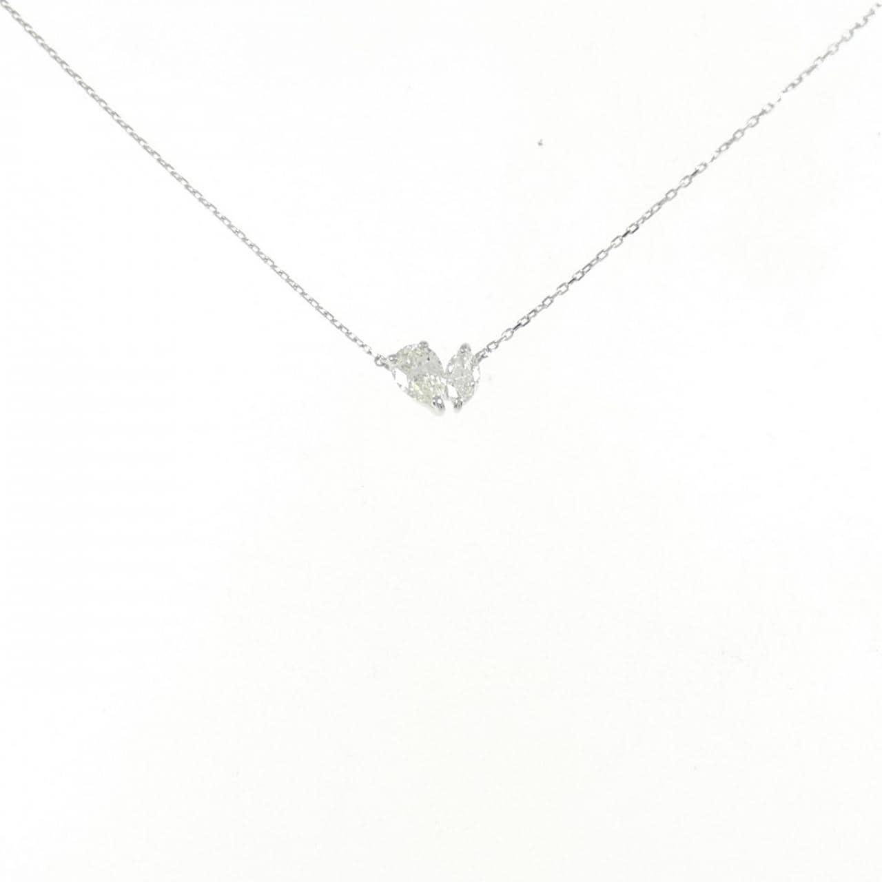 【新品】PT900/PT850 ダイヤモンド ネックレス 0.30CT