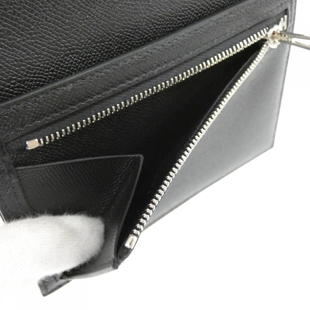 エルメス ベアン コンパクト モノクローム 085916CH 財布