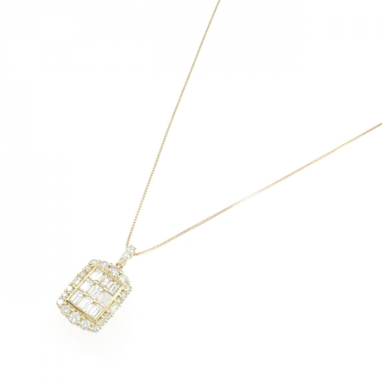 【新品】K18YG ダイヤモンド ネックレス 1.00CT