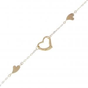 【新品】K18YG ハート ブレスレット