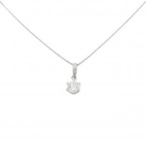PT900/PT850 ソリティア ダイヤモンド ネックレス 0.32CT