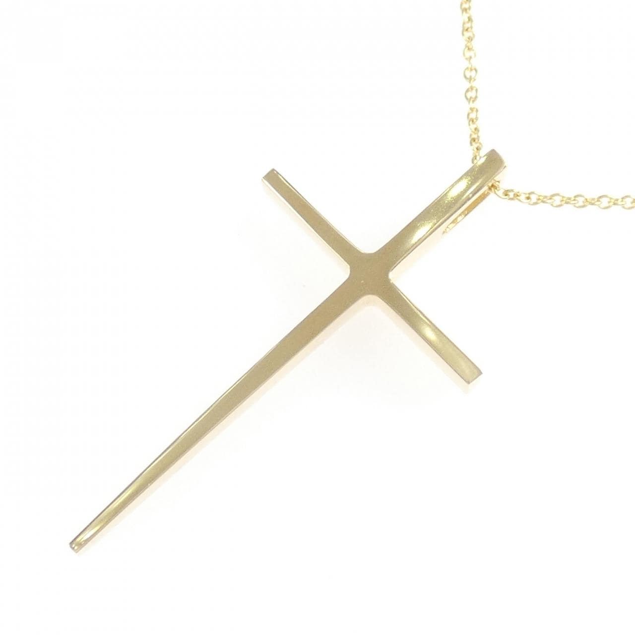 K18YG/750YG十字架項鏈