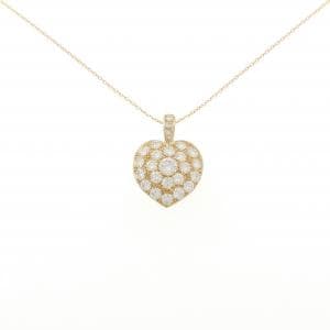 K18YG ハート ダイヤモンド ネックレス 4.00CT