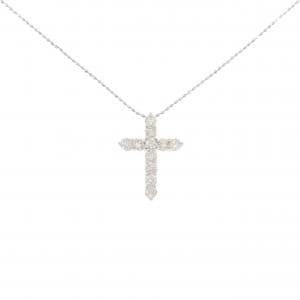 PT900/PT850 クロス ダイヤモンド ネックレス 1.00CT