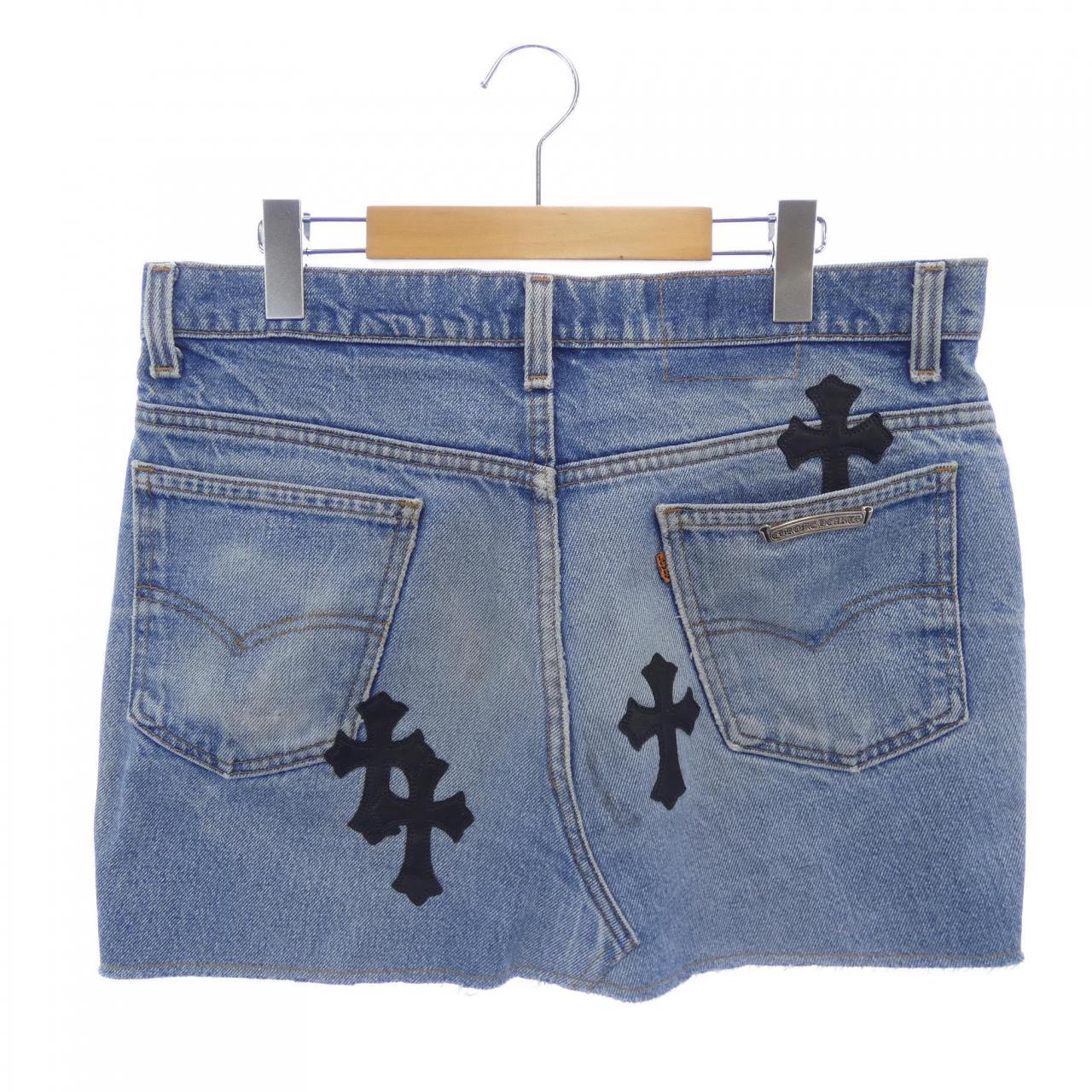 クロムハーツ CHROME HEARTS STAR 69 VNTG BLU DNM 411206364******144 スカート