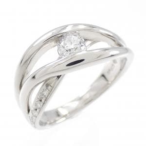 K18WG ダイヤモンド リング 0.20CT