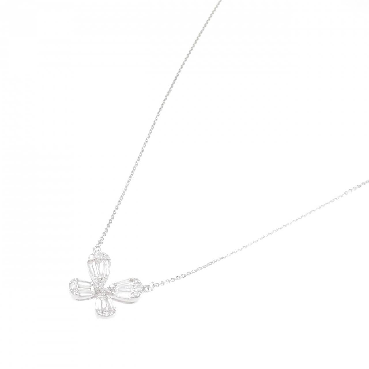 K18WG ダイヤモンド ネックレス 0.50CT