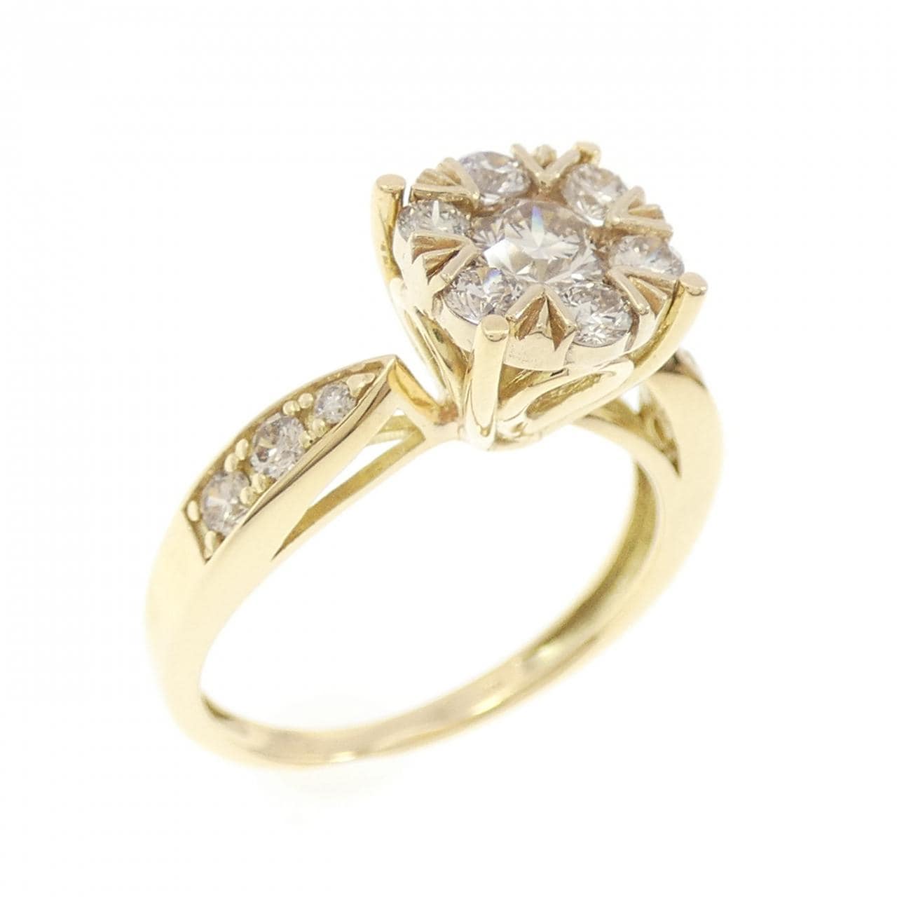 K18YG ダイヤモンド リング 0.66CT