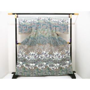 【未使用品】訪問着　友禅加工　身幅２Ｌ寸