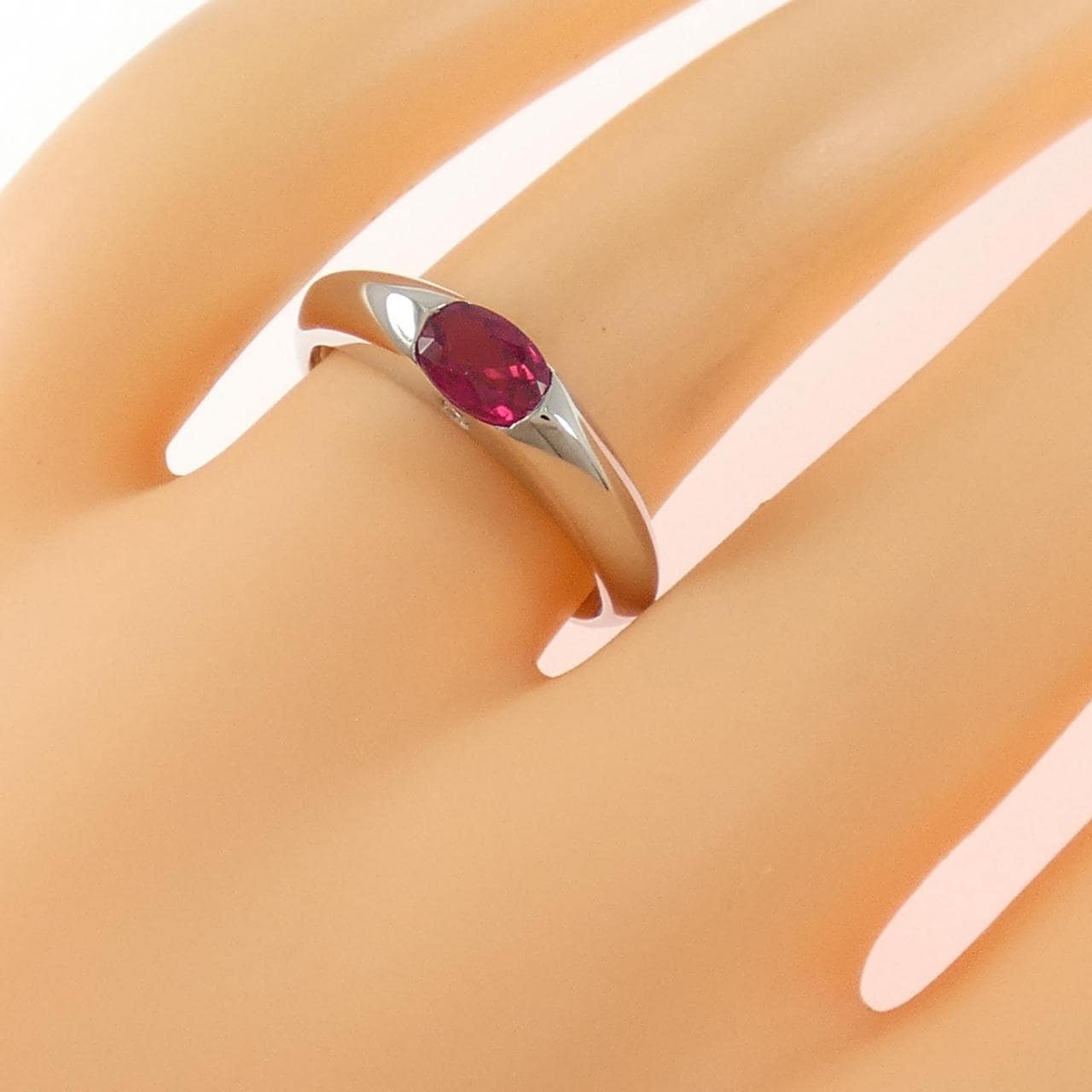 PT900 ルビー リング 0.635CT