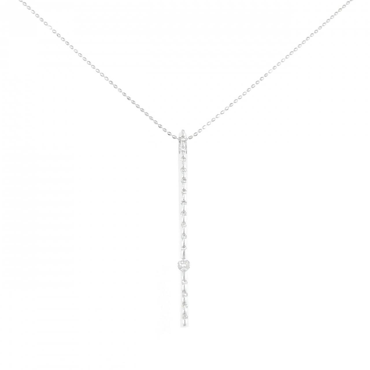 K18WG ダイヤモンド ネックレス 0.20CT
