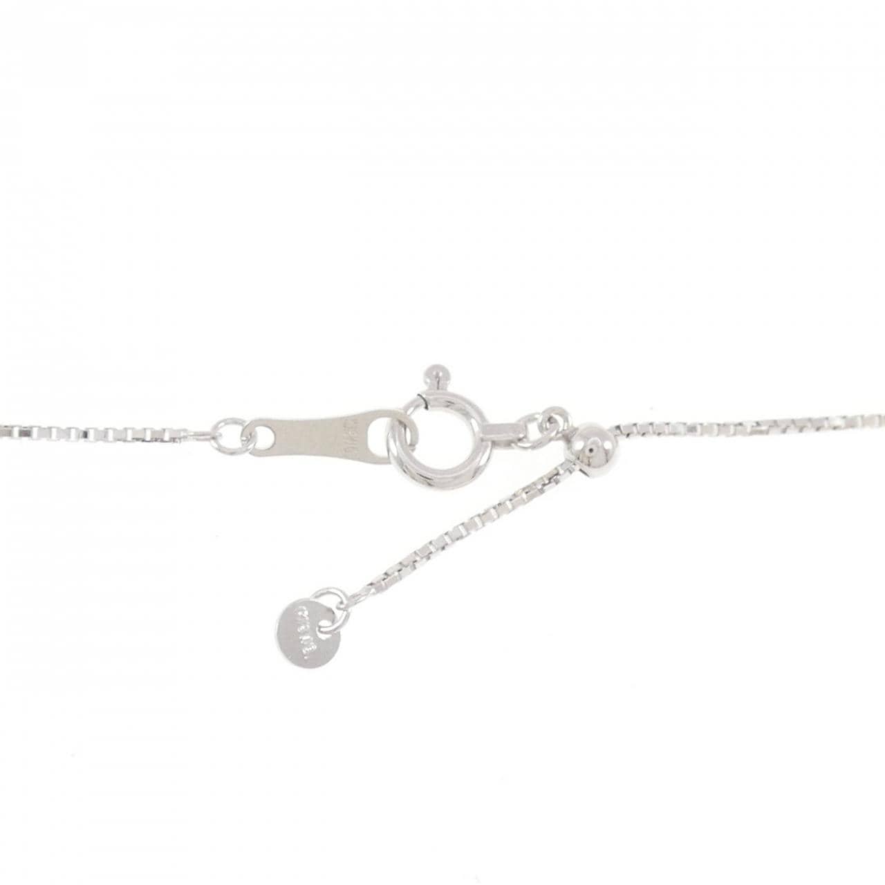 K18WG スネーク ダイヤモンド ネックレス 0.50CT