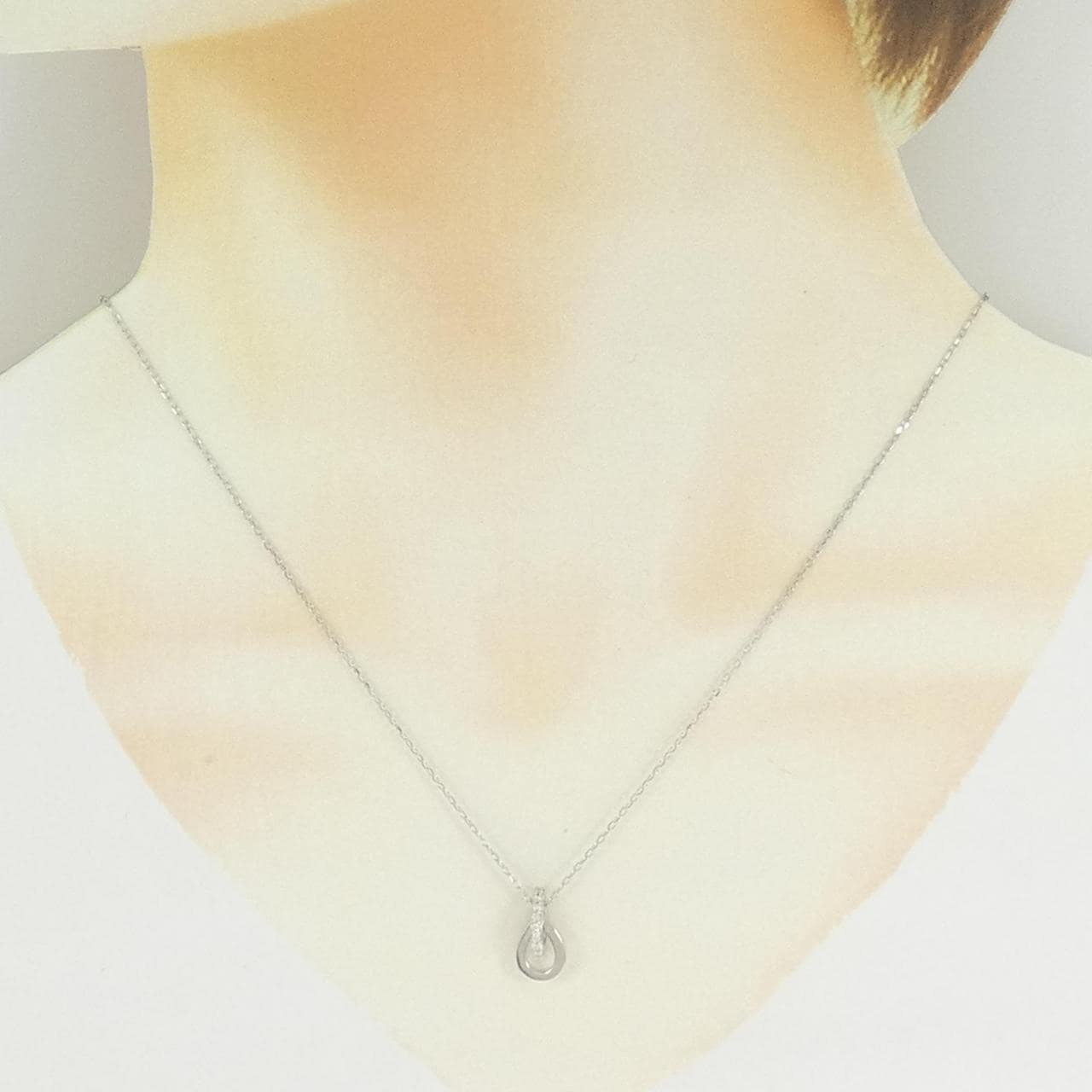 K10WG ダイヤモンド ネックレス