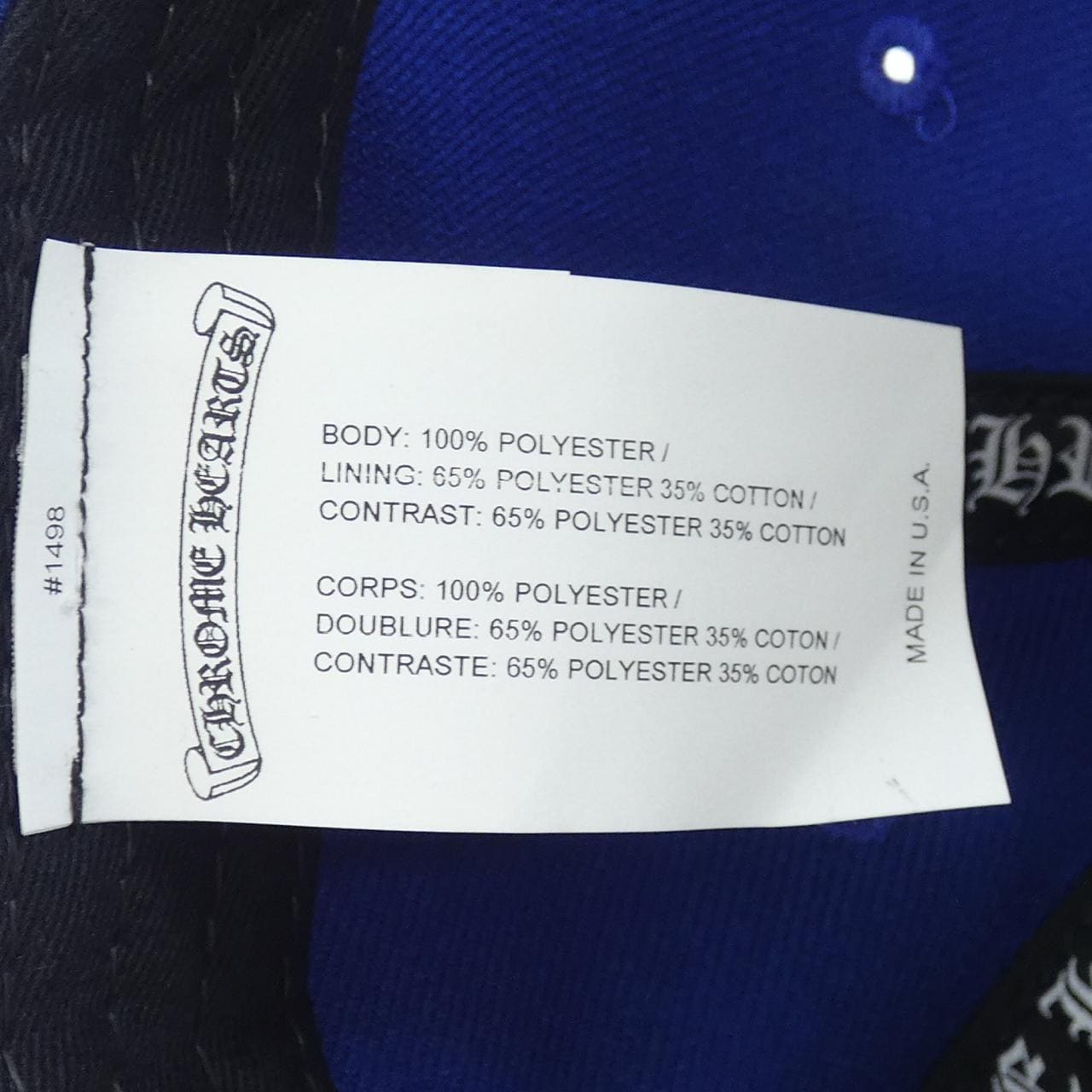 クロムハーツ CHROME HEARTS 6PANEL ON FIELD BSBL CAP　6パネル ベースボール 304209581******234 キャップ