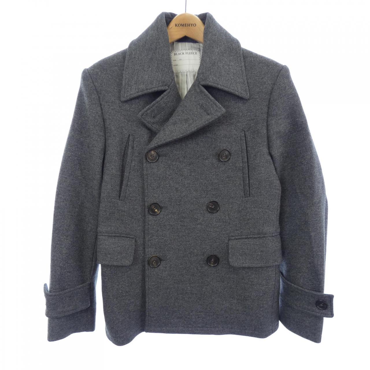 BLACK FLEECE pea coat