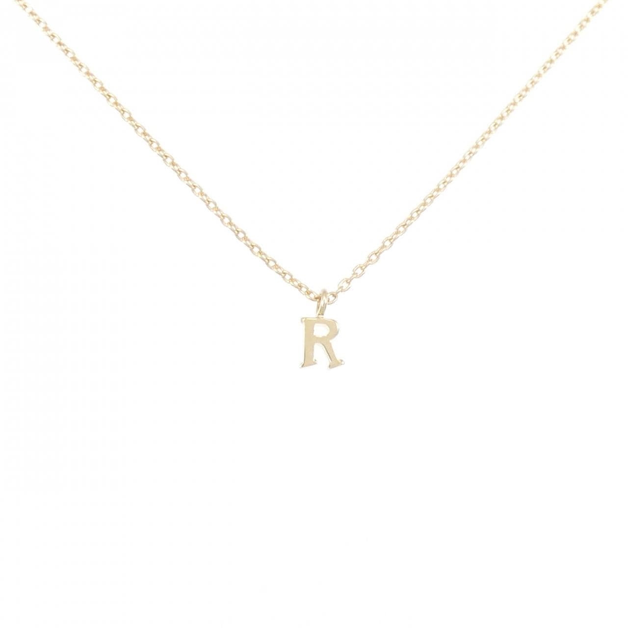 K18YG Initial R Necklace