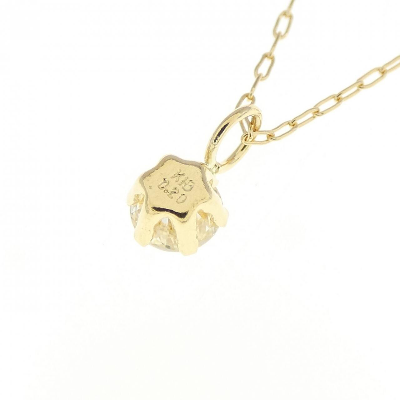 K18YG ダイヤモンド ネックレス 0.20CT