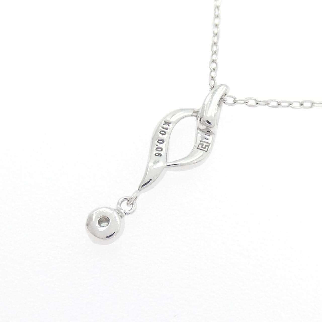 K10WG ダイヤモンド ネックレス