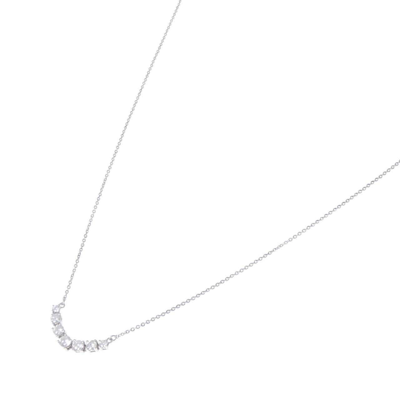 K18WG ダイヤモンド ネックレス 0.45CT