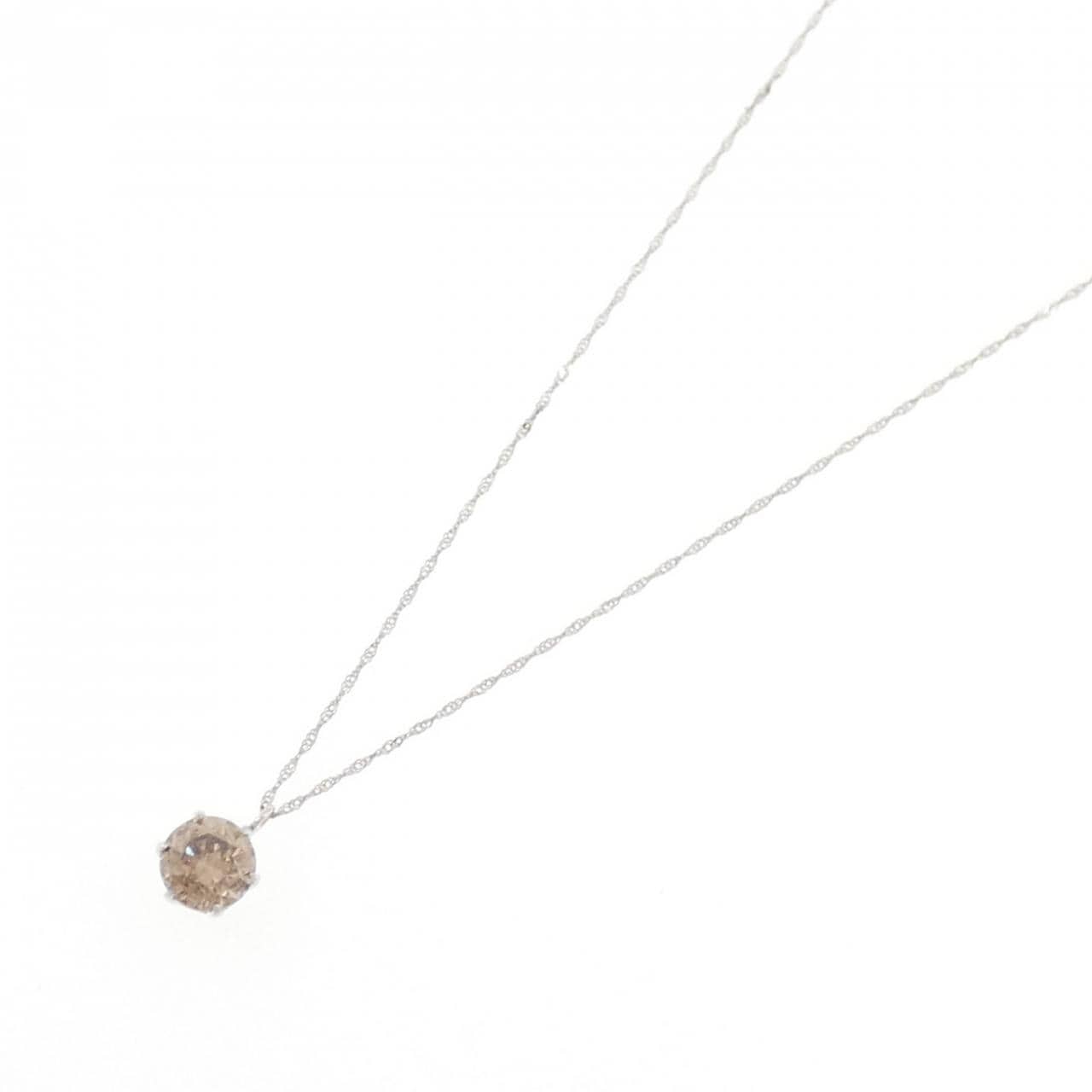 PT900/PT850 ソリティア ダイヤモンド ネックレス 1.0CT