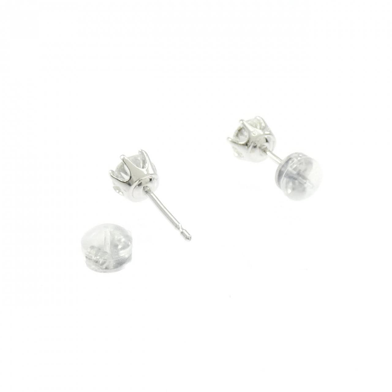 PT900 ソリティア ダイヤモンド ピアス 1.267CT