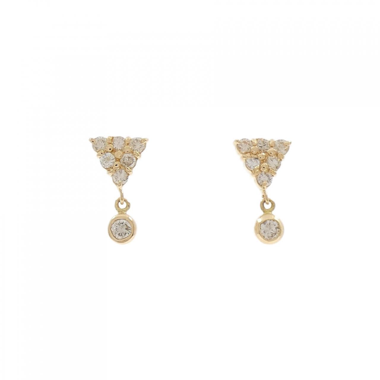 K18YG ダイヤモンド ピアス 0.46CT