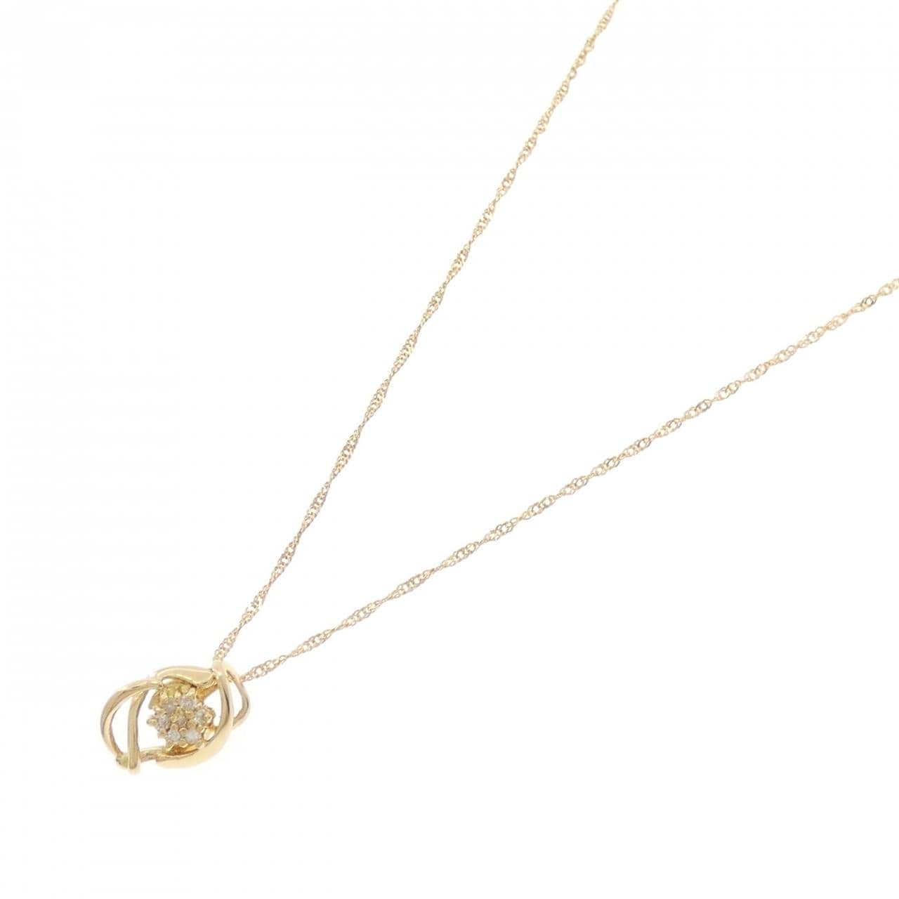 K18YG ダイヤモンド ネックレス 0.05CT