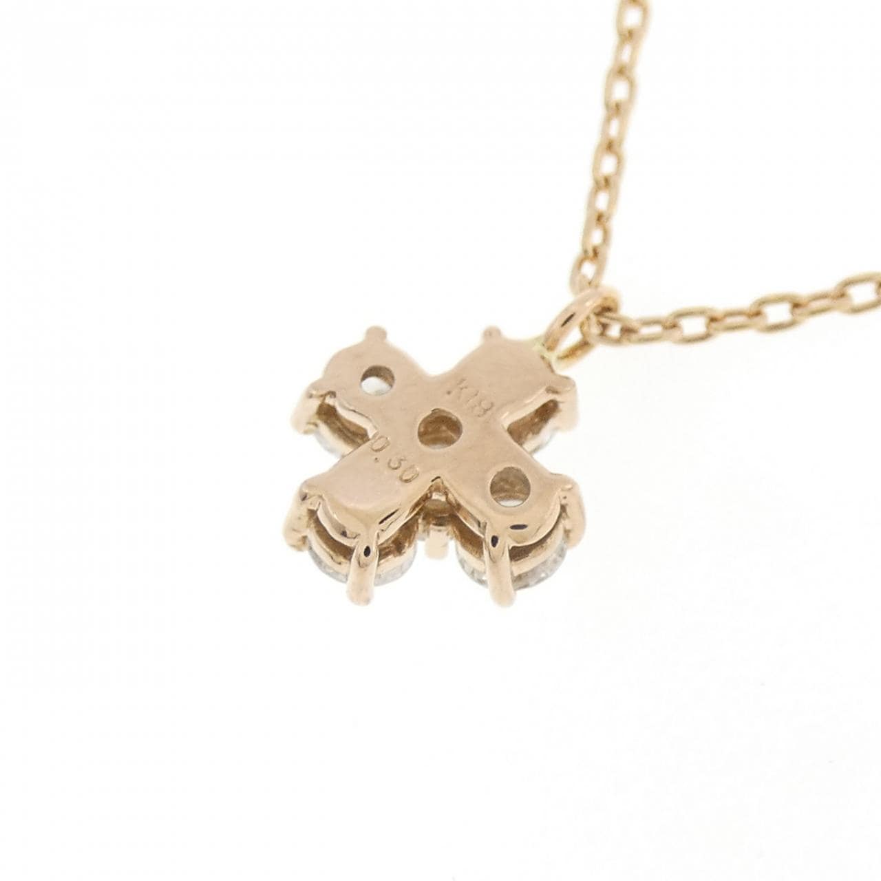 K18PG ダイヤモンド ネックレス 0.30CT