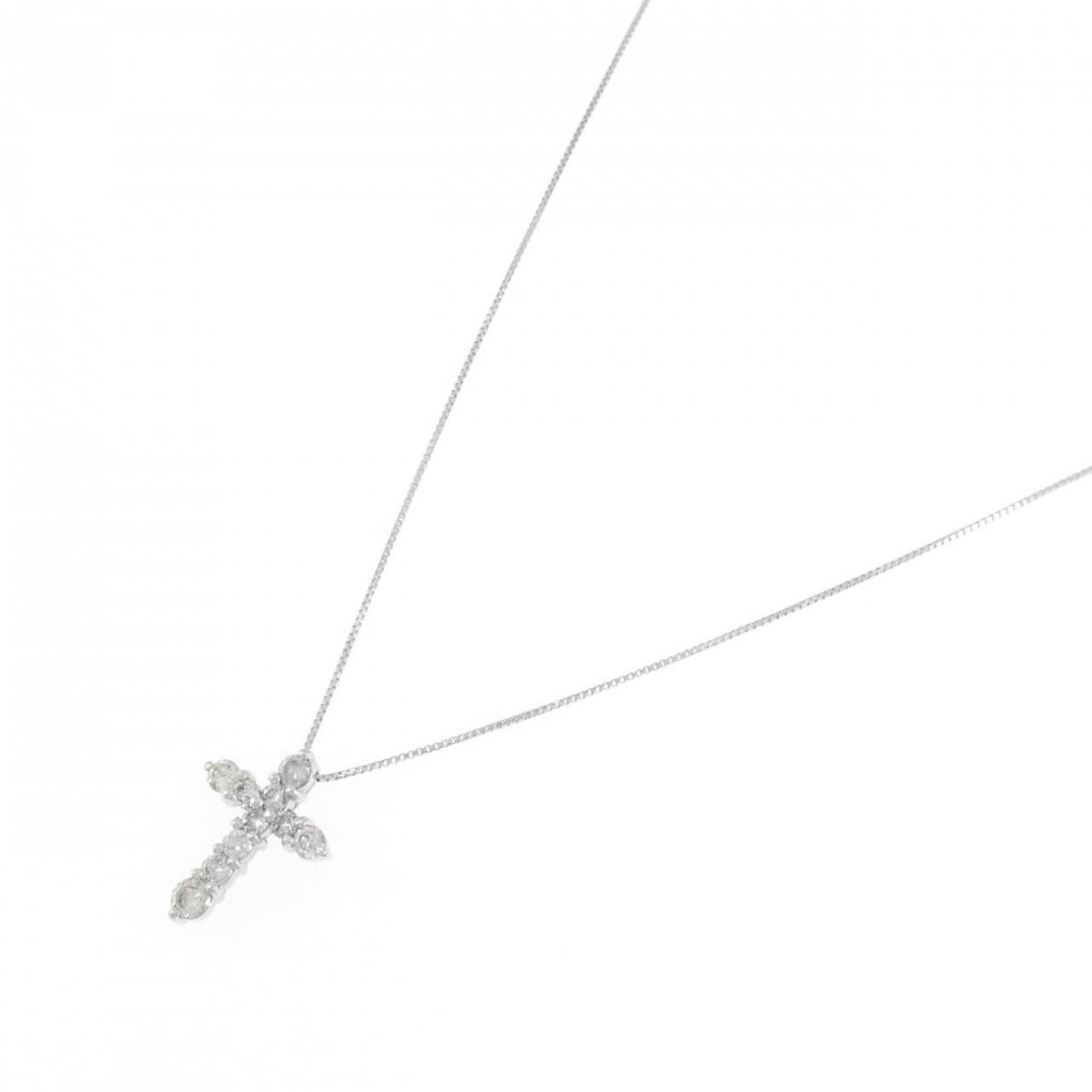 PT Cross Diamond Necklace 0.50CT