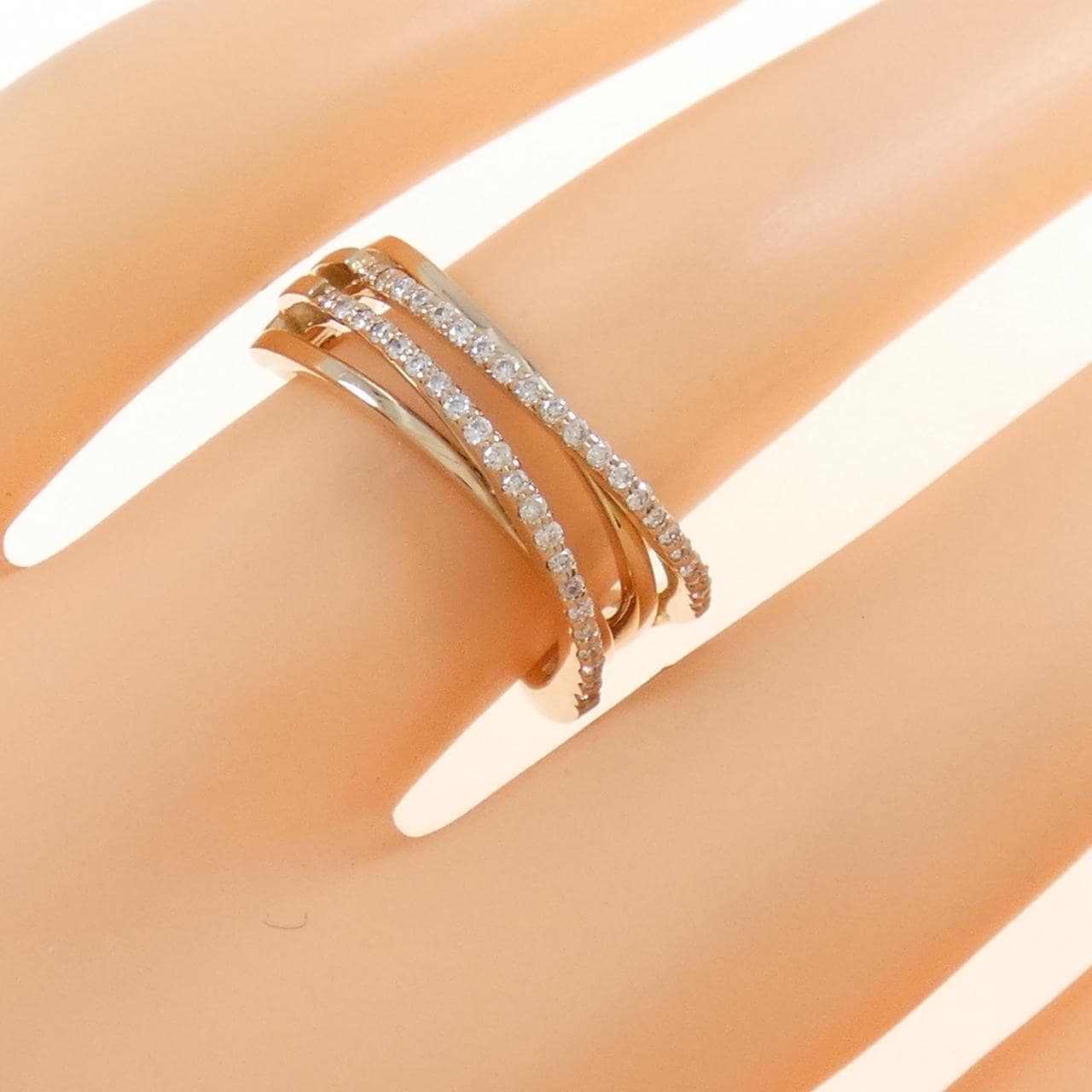 K18PG ダイヤモンド リング 0.21CT