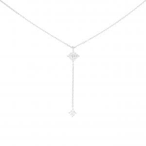 【新品】K18WG ダイヤモンド ネックレス 0.19CT