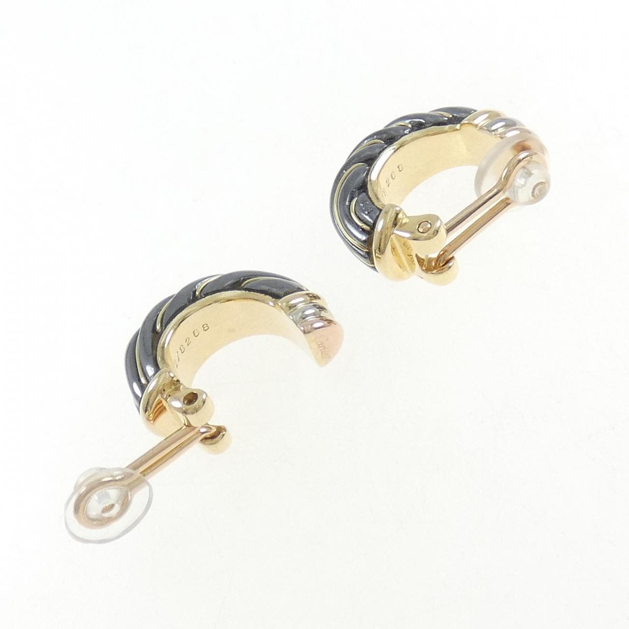 [vintage] Cartier 750 Three-Color/ Hallmark Earrings