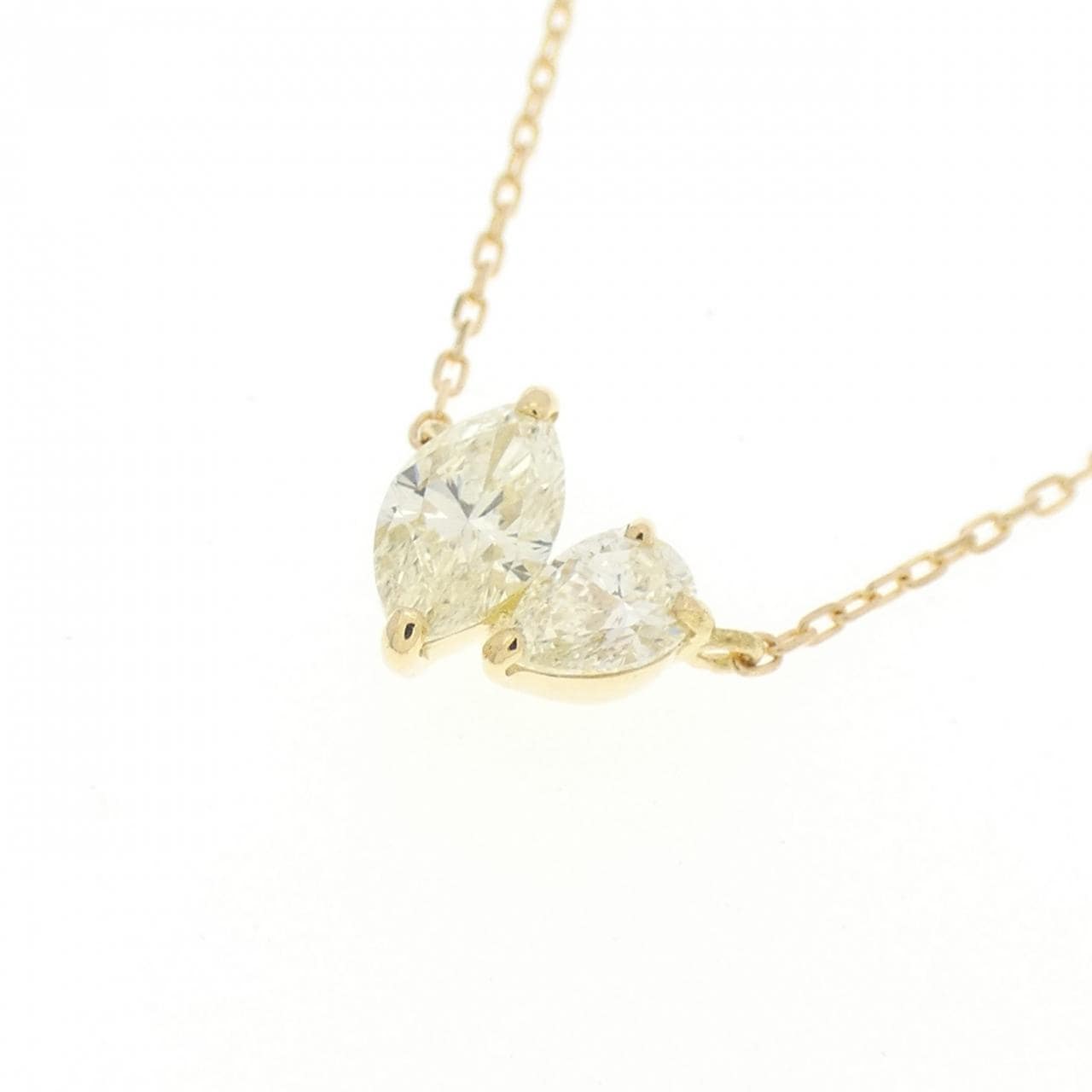 [BRAND NEW] K18YG Diamond necklace 0.30CT