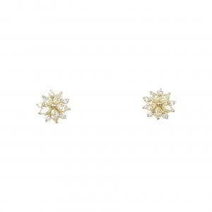 【新品】K18YG ダイヤモンド ピアス 0.30CT