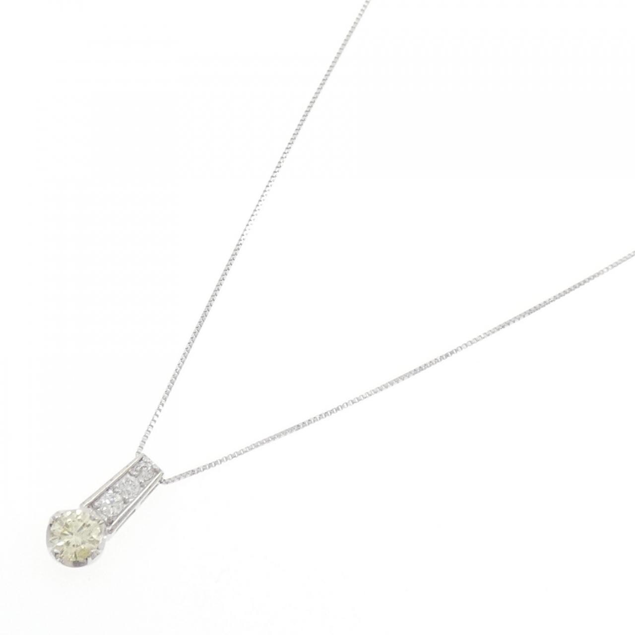 K18WG ダイヤモンド ネックレス 0.50CT