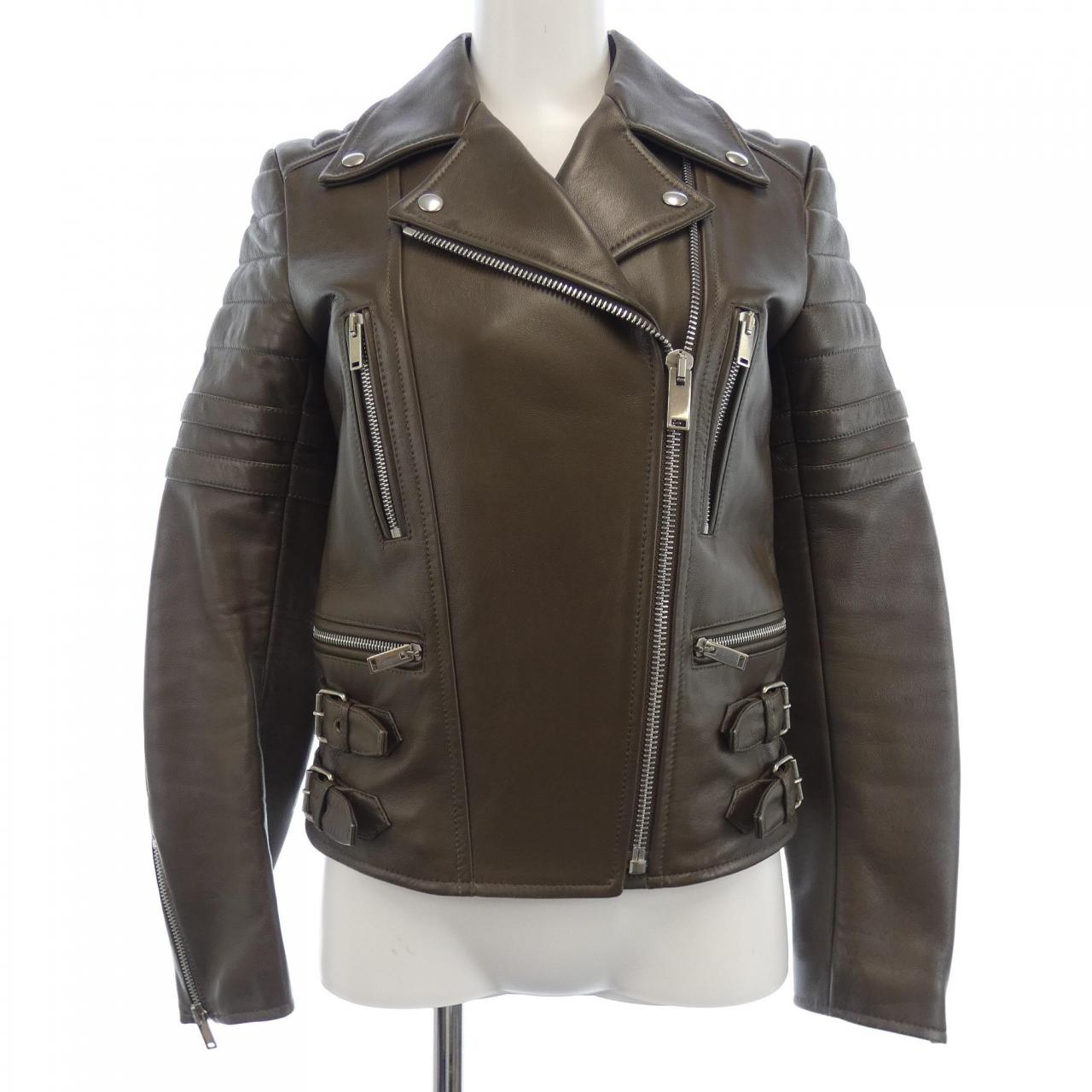 セリーヌ CELINE 2 5I90/4533 レザーライダースジャケット