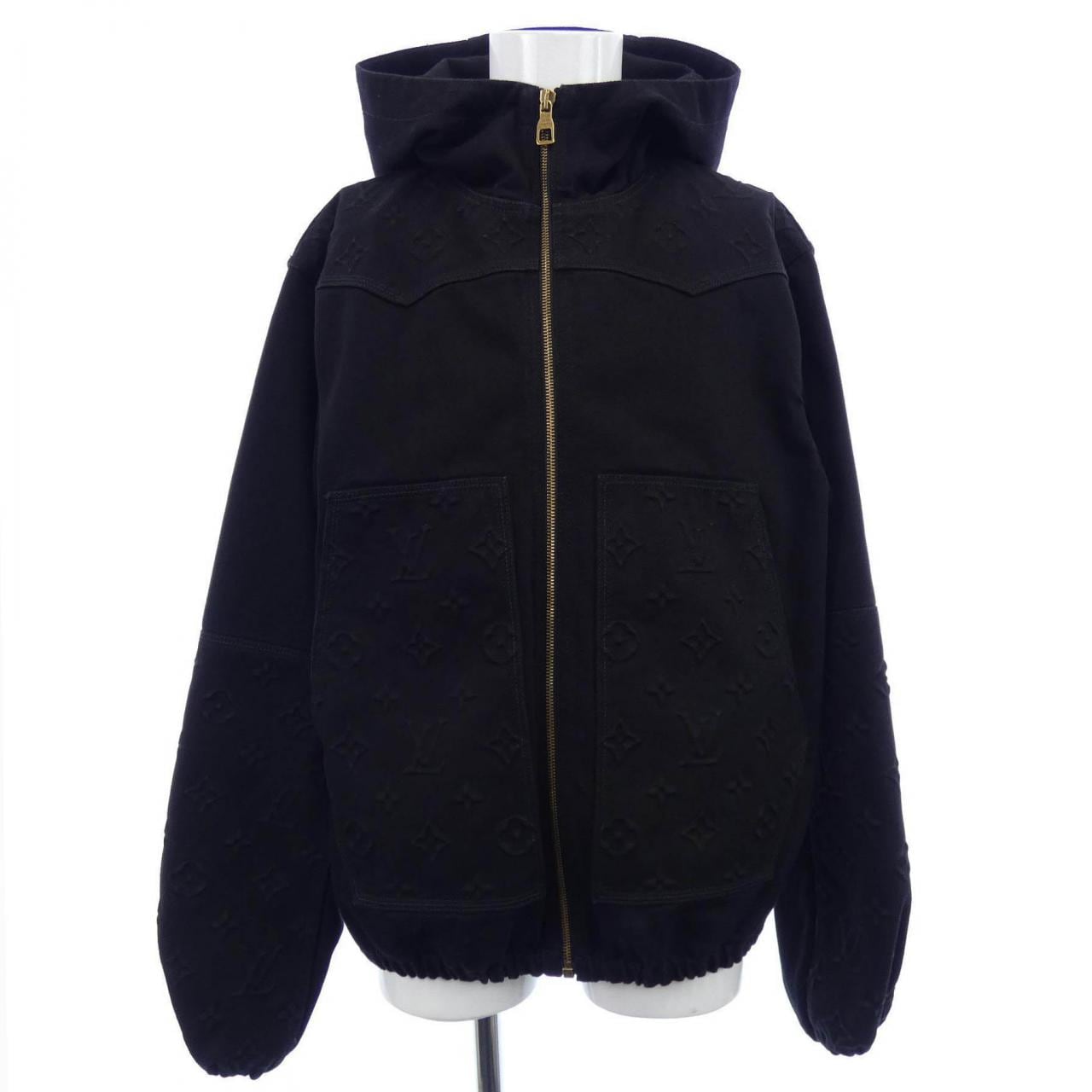 ルイヴィトン LOUIS VUITTON モノグラムディテールフーデッドデニムジャケット HNA10WOK4 デニムジャケット