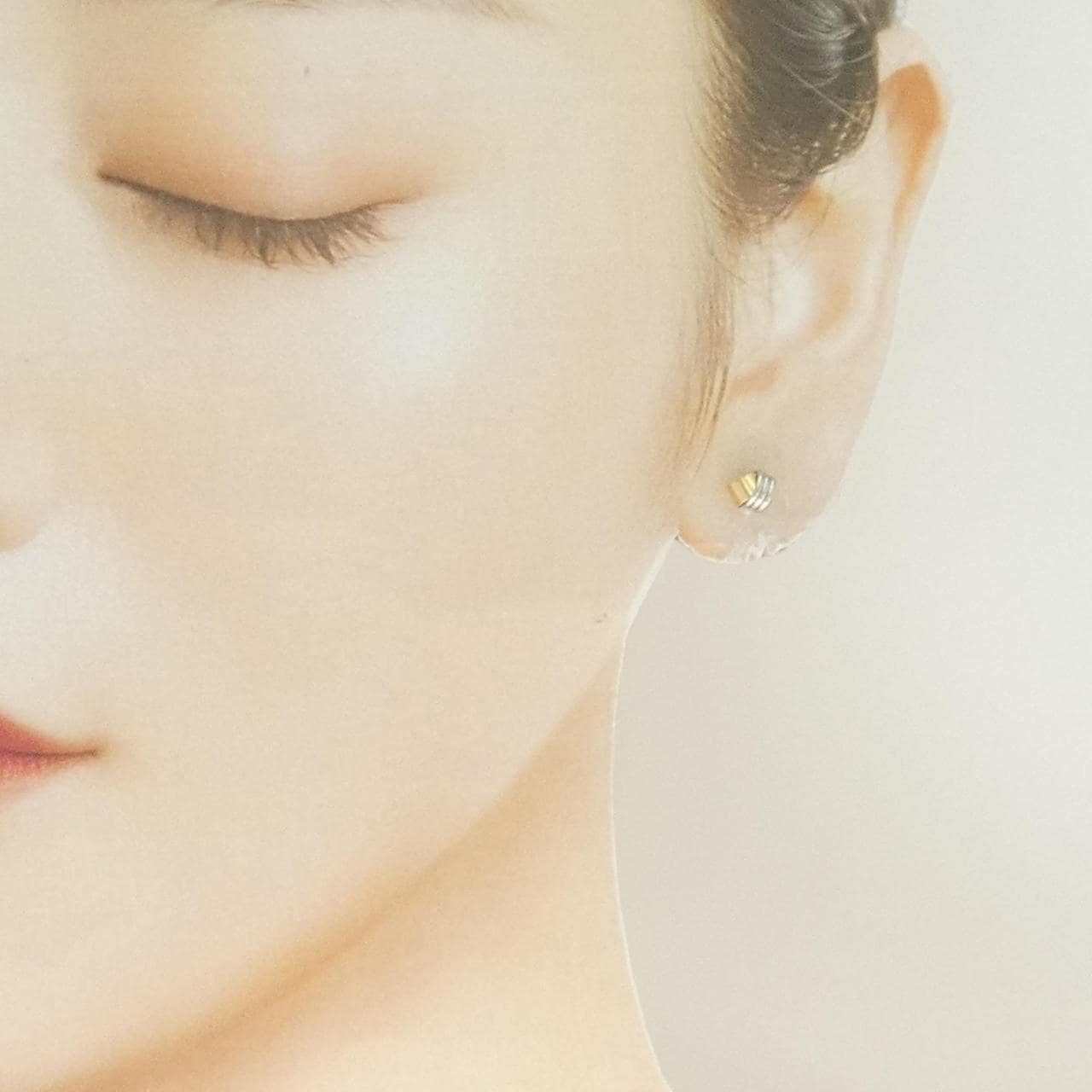 [新品] K18YG/PT900 耳环