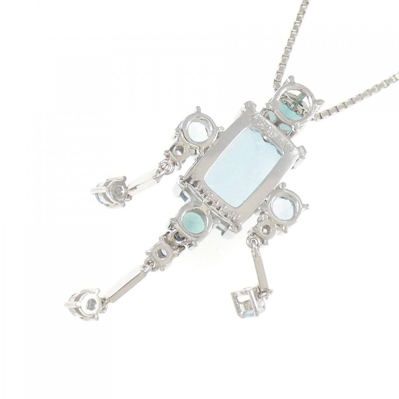 PT900/PT850 カラーストーン ネックレス