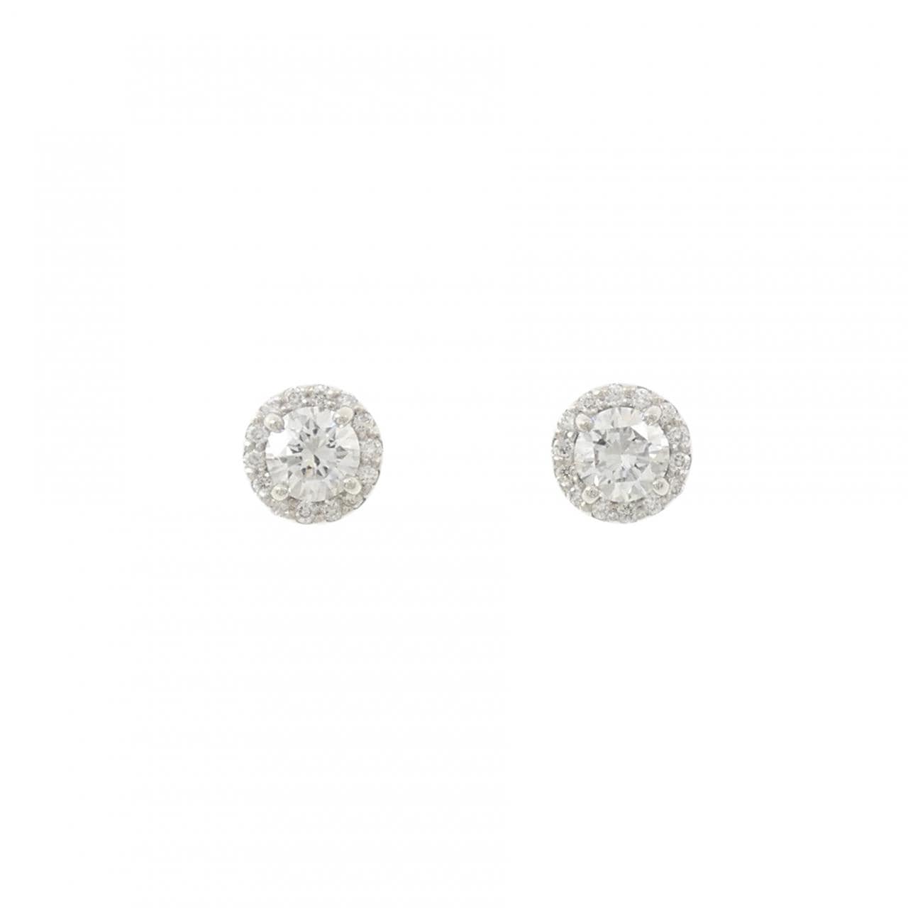 【リメイク】PT900/ST ダイヤモンド ピアス 0.307CT 0.317CT E-F VS1-2 VG