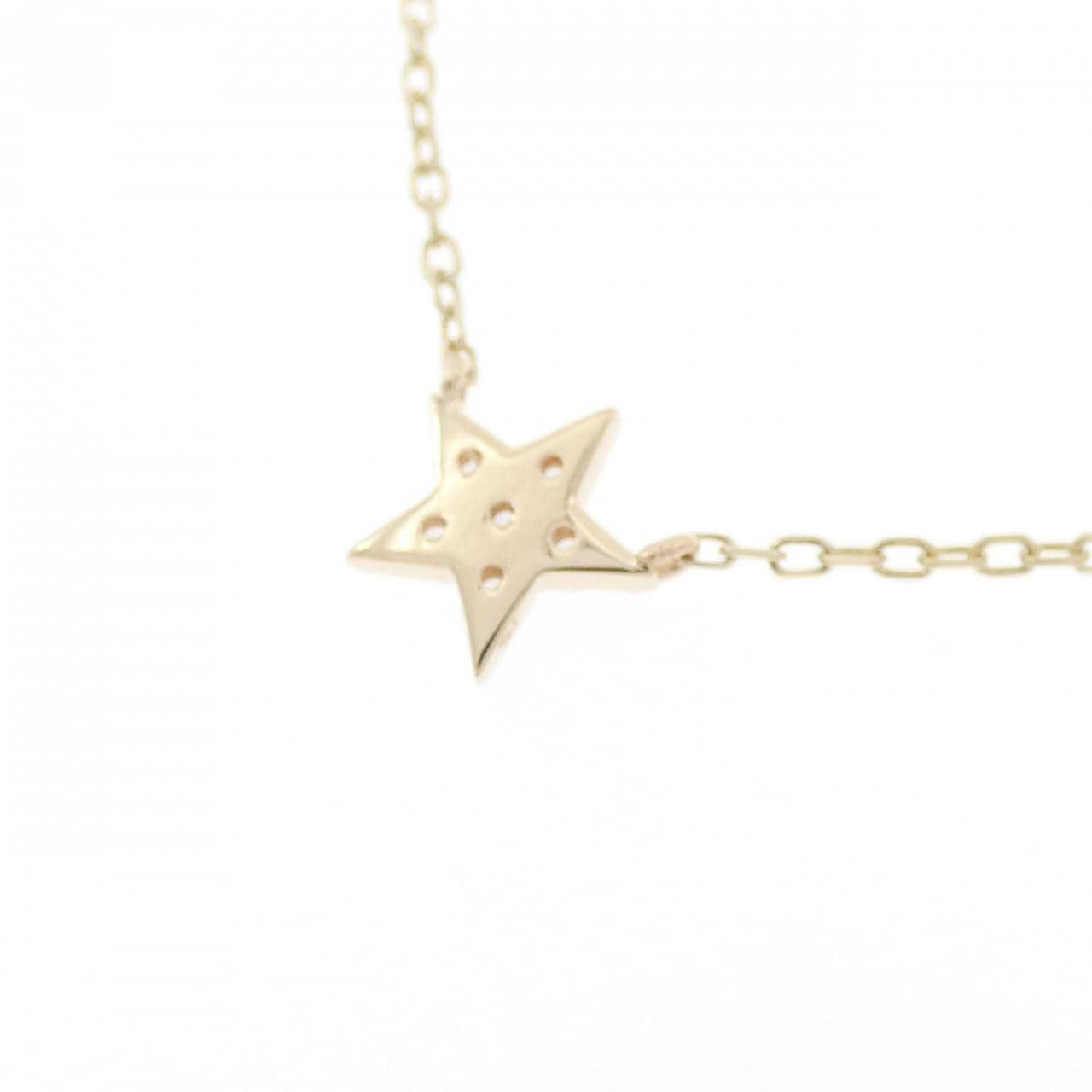 K10YG スター キュービック ネックレス