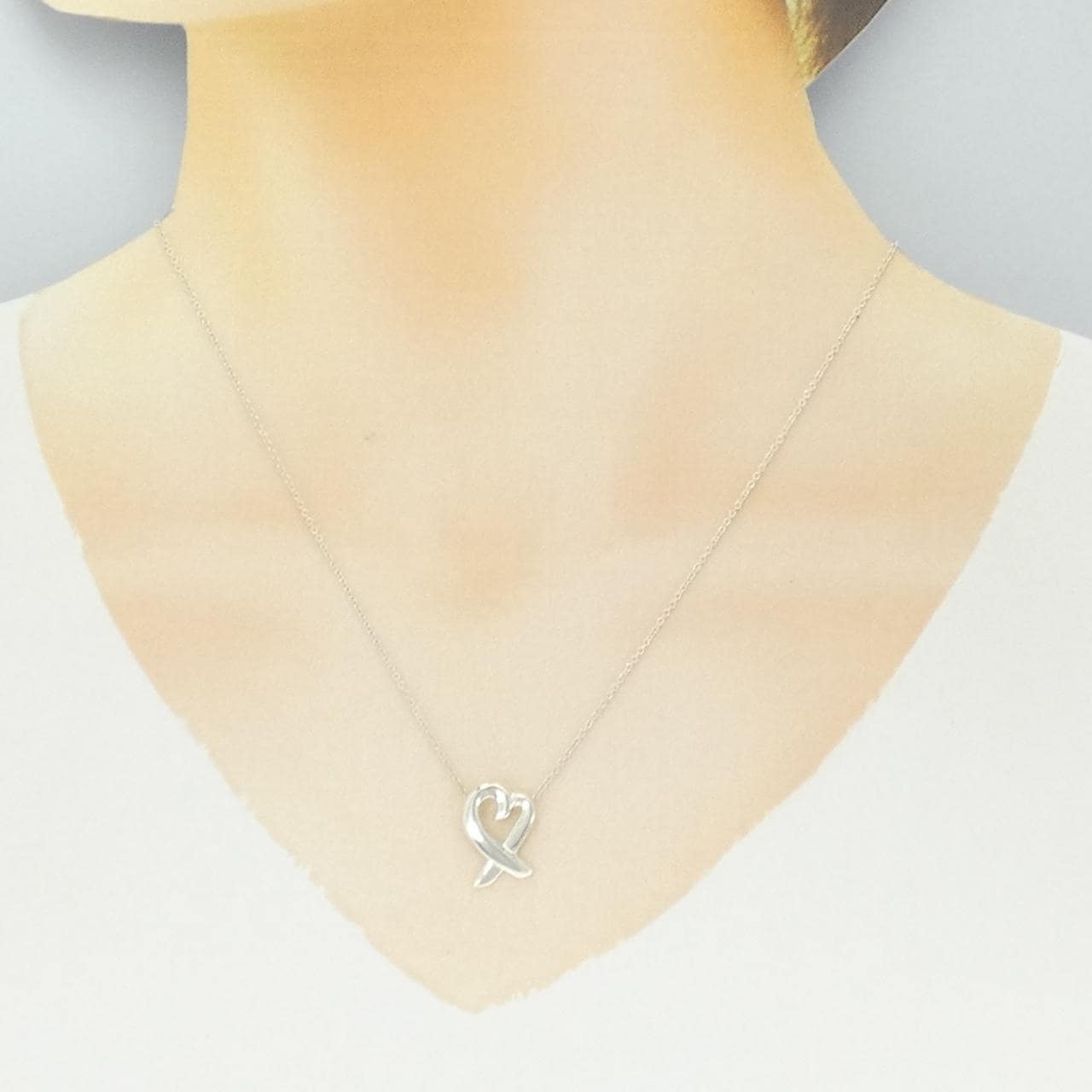 ティファニー ラビングハート スモール ネックレス