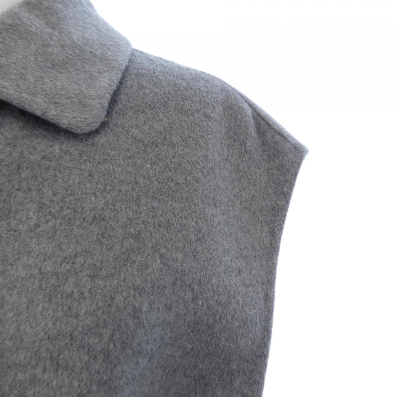 エルメス HERMES クルードセル ラムスキンボタン ダブルフェイス 4H0101DA ロングベスト