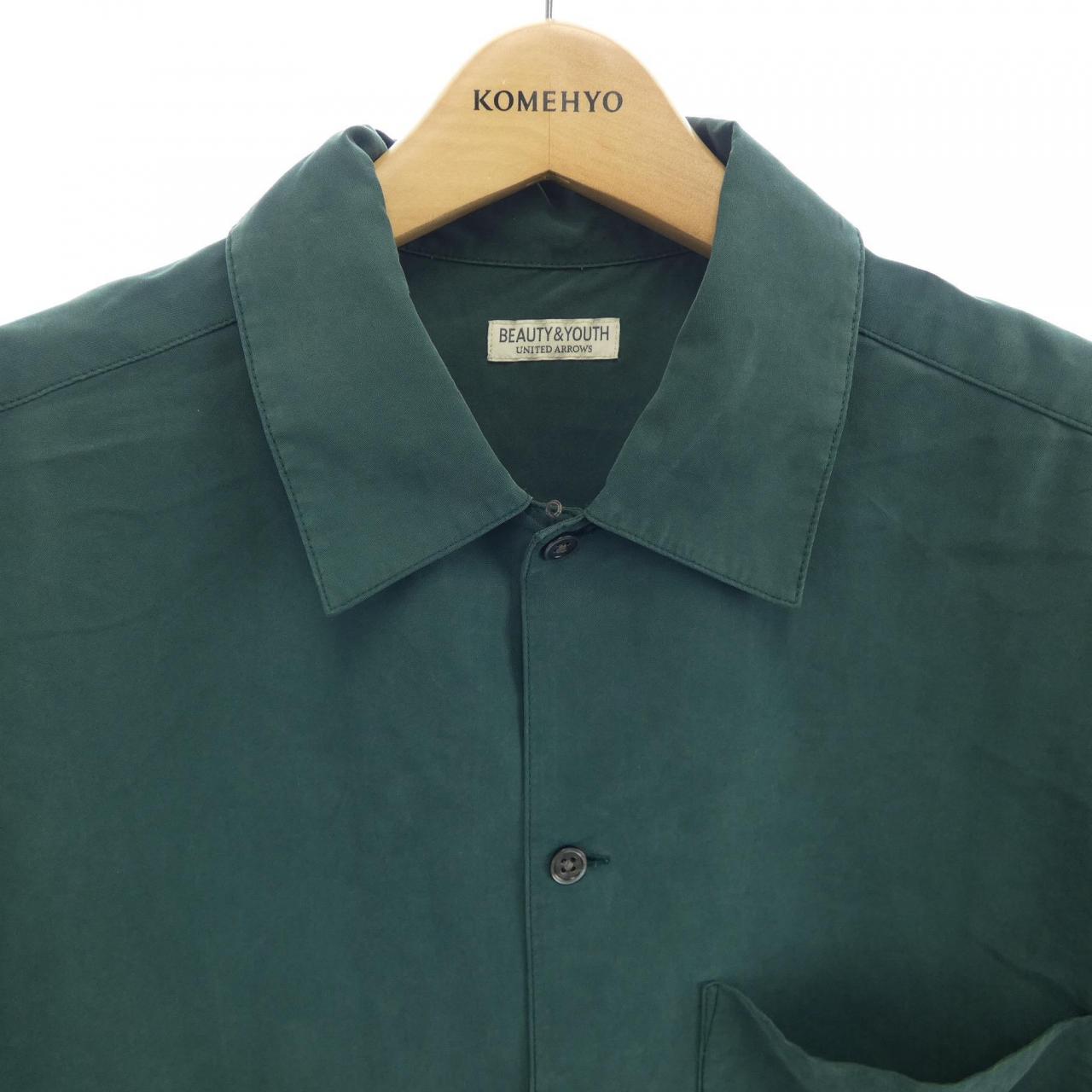 ビューティーアンドユース BEAUTY&YOUTH(U.A) S／Sシャツ